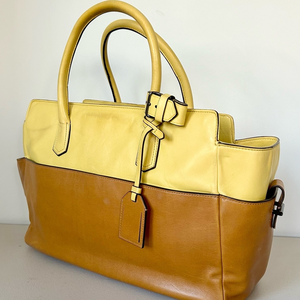 Reed Krakoff Colorblock Leather Tote